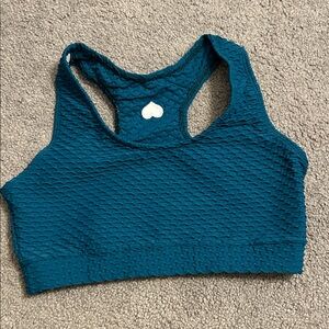 Booty by brabants Teal crocco Sports Bra